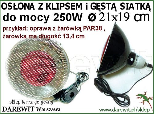 przykład montażu żarówki sollux w osłonie Trixie - sklep darewit Warszawa