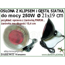 przykład montażu żarówki sollux w osłonie Trixie - sklep darewit Warszawa