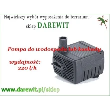 Pompa do wodospadów i kaskad - wydajność 220 l/h Pompa do wodospadów i kaskad - wydajność 220 l/h