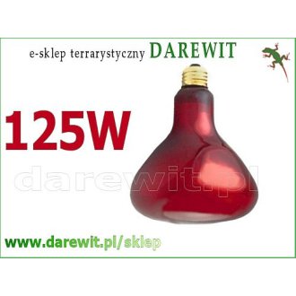 PROMIENNIK PODCZERWIENI z podwójnym odbłyśnikiem RB R123 moc 125W