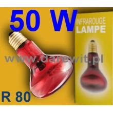 Żarówka grzewcza 50W dla zwierząt