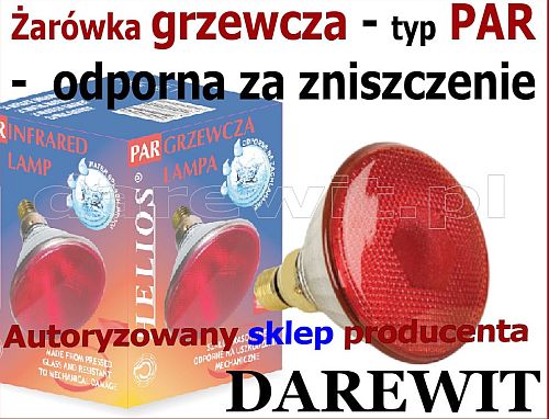 Żarówka grzewcza sollux PAr 38 100W - sklep darewit Warszawa