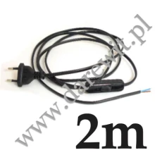 Przewód kabel zasilania oprawki z wyłącznikiem Przewód kabel zasilania oprawki z wyłącznikiem