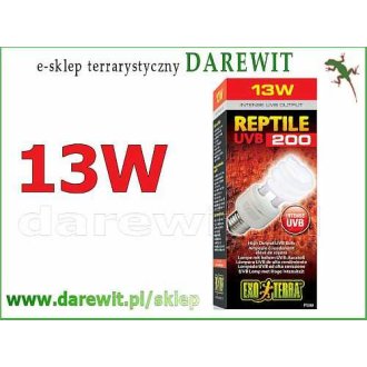  Reptile UVB 200 13W Żarówka dla gadów pustynnych WIT. D3