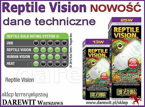 jak widzi gad? żarówka Reptile Vision Exo Terra - sklep darewit