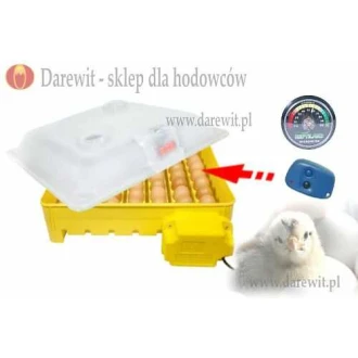 Całkowicie wyposażony AUTOMATYCZNY INKUBATOR z higrometrem i zmianą tempertatury 