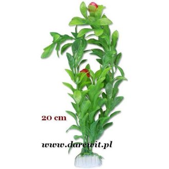 Roślina zielona z kwiatkami 20cm 2B/51z