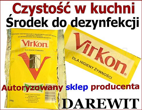 Preparat Virkon do dezynfekcji i odkażania do higieny żywności - sklep darewit Warszawa