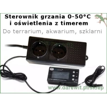 Termostat terrarium akwarium 0-50°C Ringder DTC-120