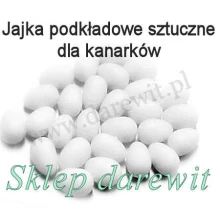 Plastikowe mocne jajka sztuczne dla kanarka