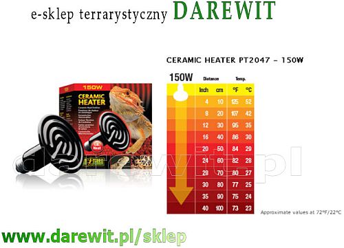 żarówka ceramiczna 150W Exo Terra- sklep terrarystyczny darewit Warszawa