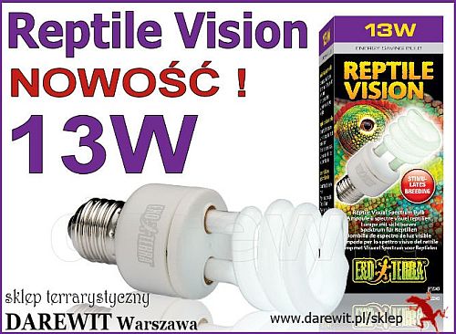 żarówka Reptile Vision 13W EXO TERRA - sklep terrarystyczny darewit Warszawa