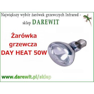 Żarówka grzewcza 50W Day Heat do małego terrarium żółw agama gecko