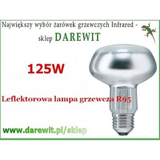 Żarówka grzewcza reflektorowa 125W satynowana TERRAREX