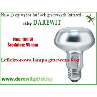 Żarówka Grzewcza 100W lustrzanka terrarium