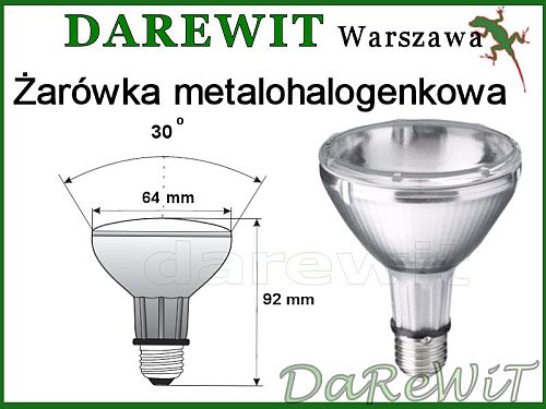 metahalogen 35W dla gadów