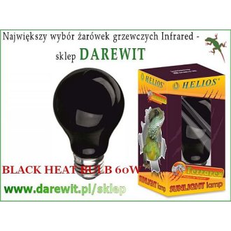 Żarówka nocna czarna terrarium Night Black Heat 60W 