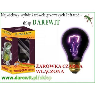 Żarówka do terrarium NOCNA z poświatą księżyca Night Black Heat 100W 