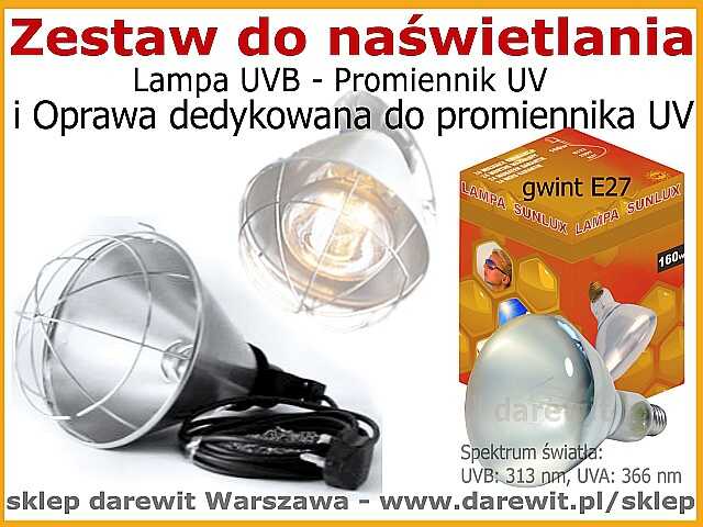 Kompletny Zestaw Lampa Zarowka Uvb I Oprawa Witamina D3 Slonce W Domu Darewit Pl