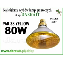 PAR38 Żółta żarówka E27 80W Spot Color Yellow Concentra